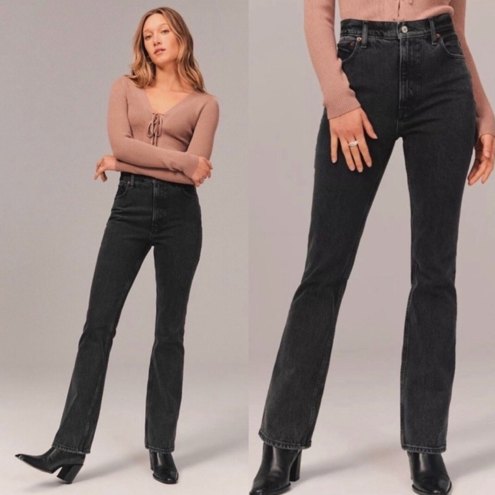 Abercrombie & Fitch the 70s vintage flare ultra high rise jeans